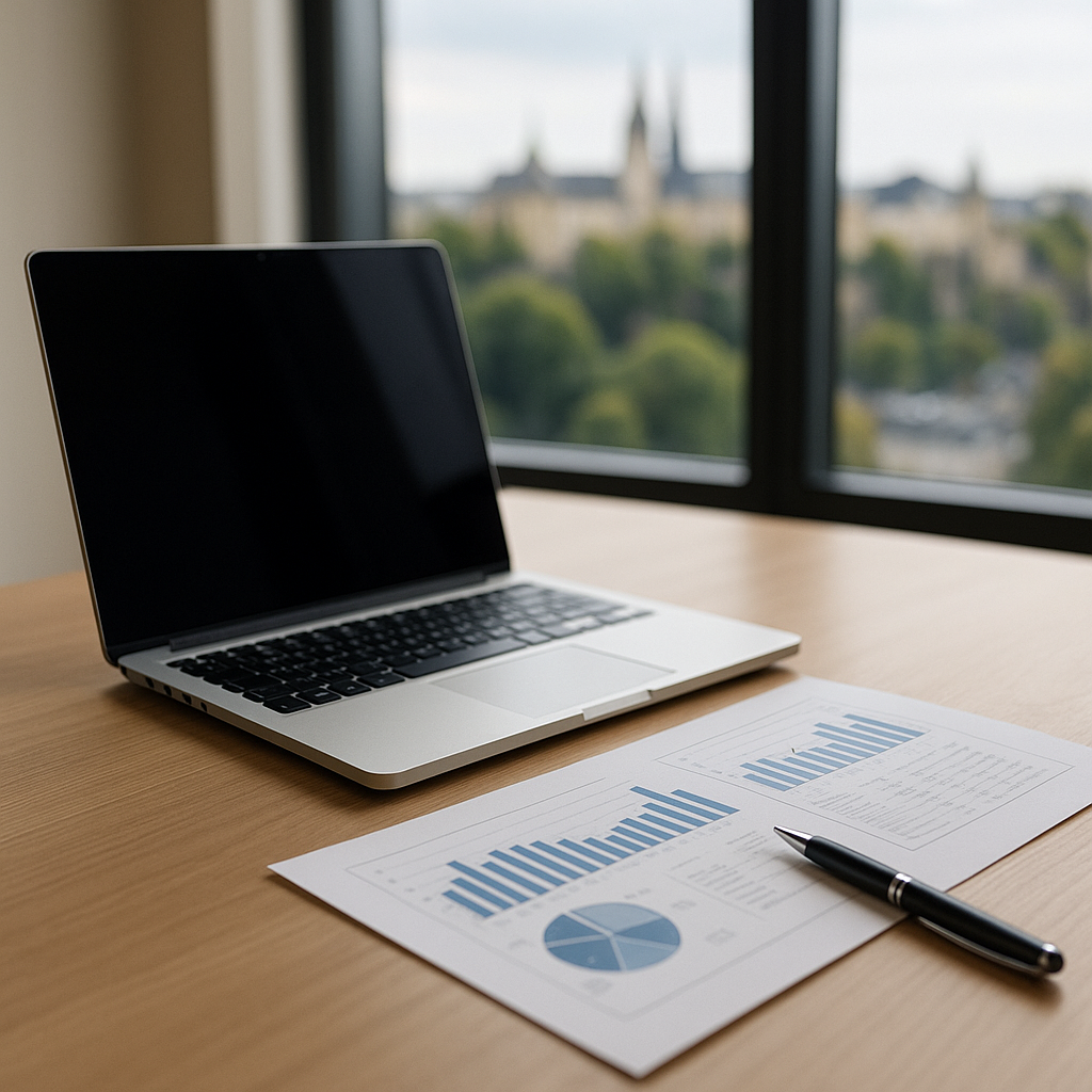 Documents d'analyse avec vue sur Luxembourg